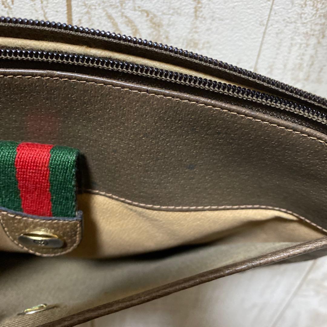 ミナミGUCCI シェリーライン ショルダーバッグ 内側難あり