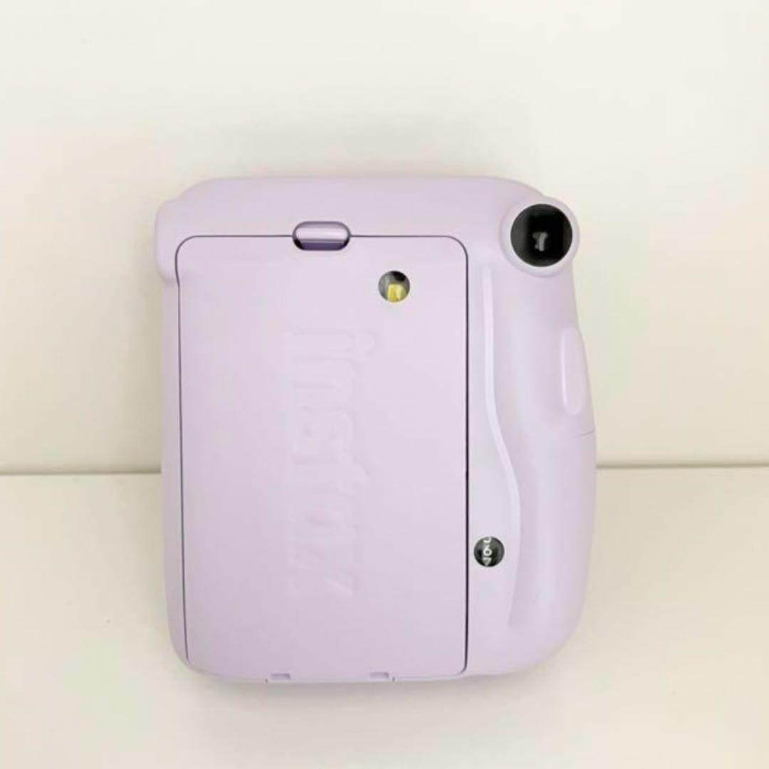 専用 instax mini 11 チェキ ライラックパープル ケース付き