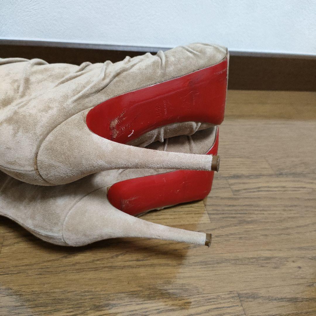 美品　Christian Louboutin ロングブーツ　スウェット