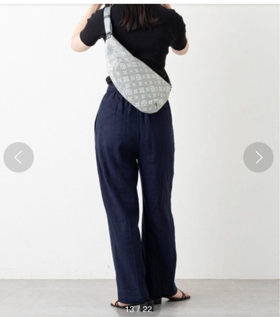 極美品⭐️ ラシット　コットンジャガード　アシンメトリー　ボディーバッグ