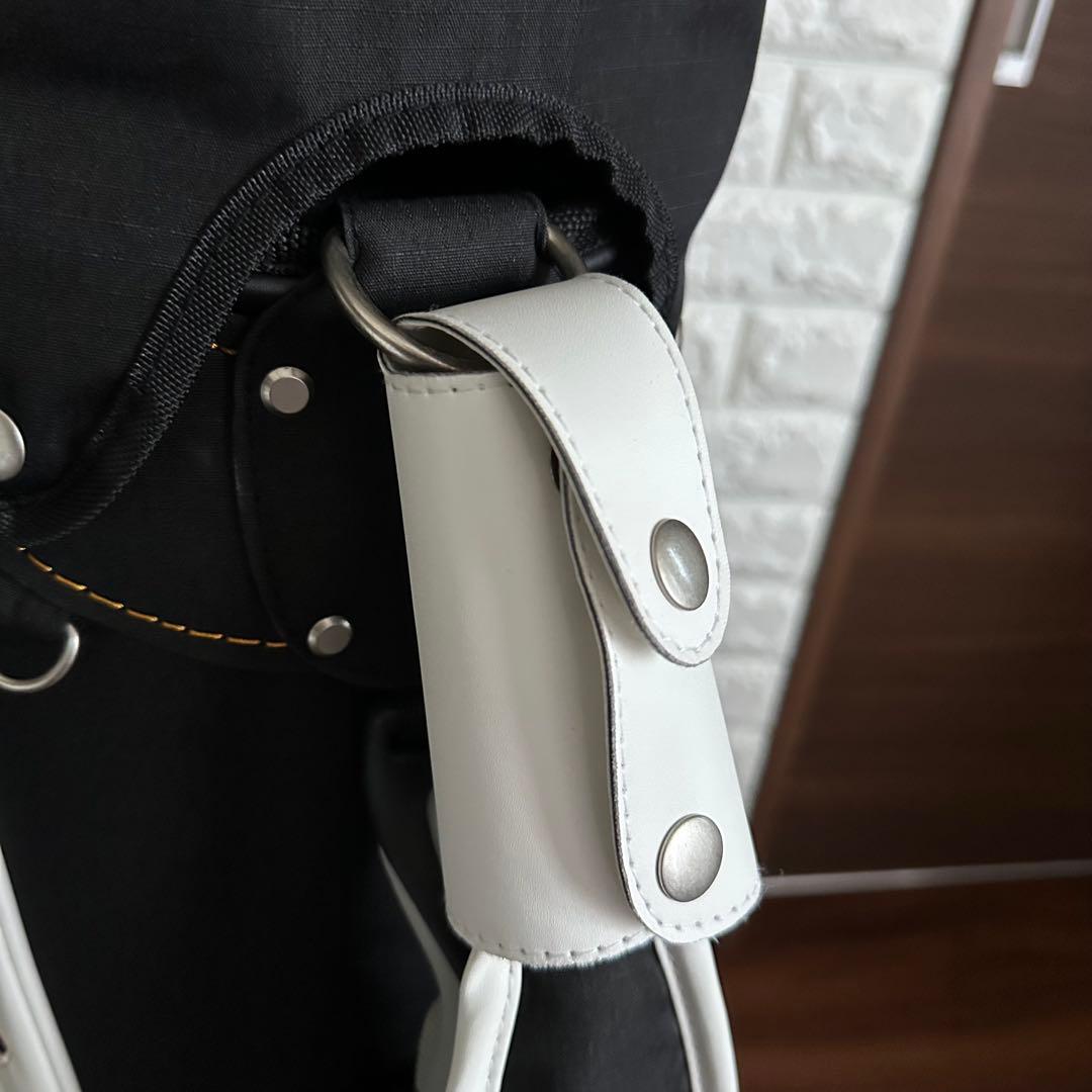 美品 EDWIN GOLF ゴルフ 9.5型キャディバッグ 6分割 ブラック