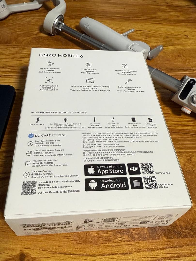 DJI Osmo Mobile 6 ジンバルプラチナグレー2024年2月購入