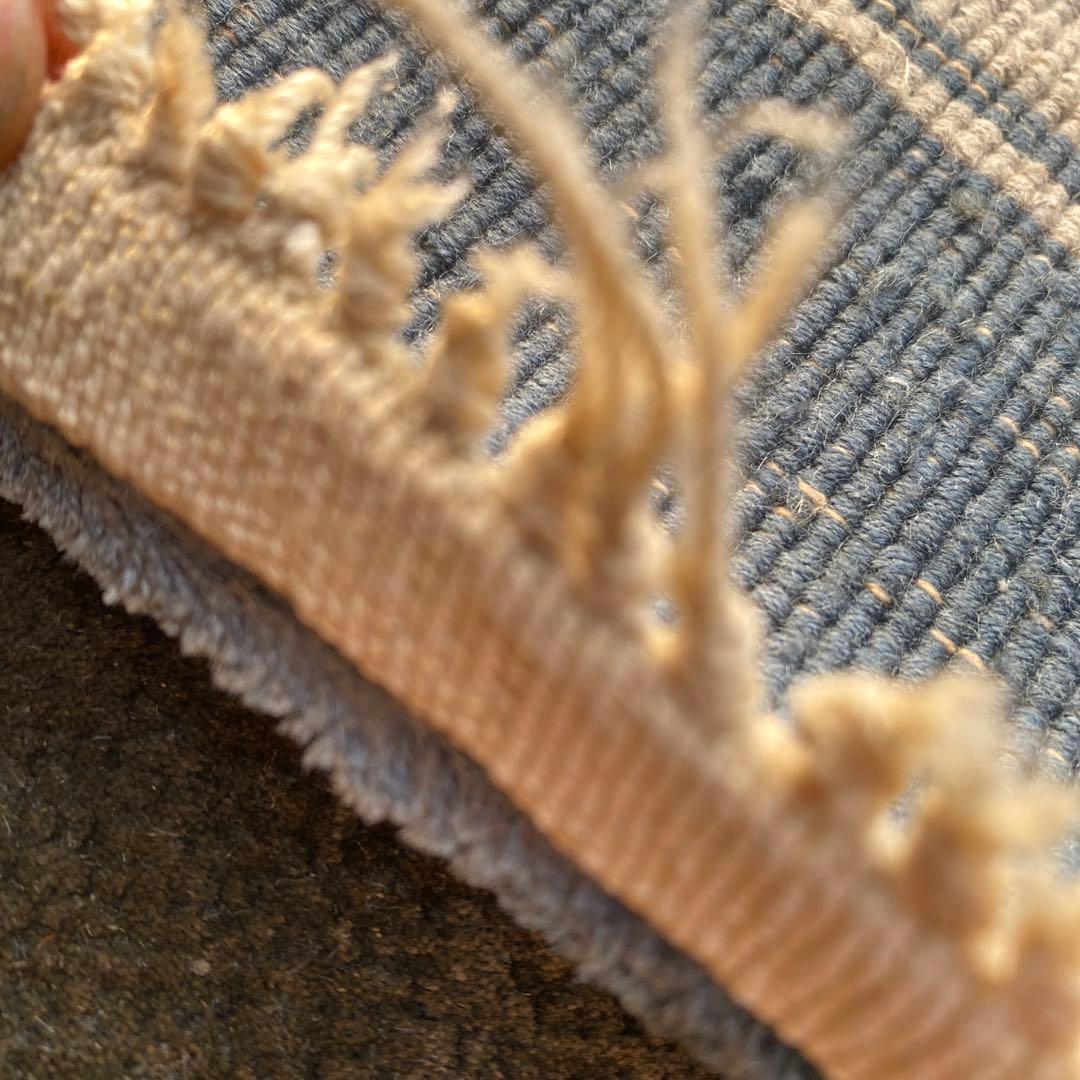 【シルク段通】 大判 カーペット ラグ アンティーク　レトロ