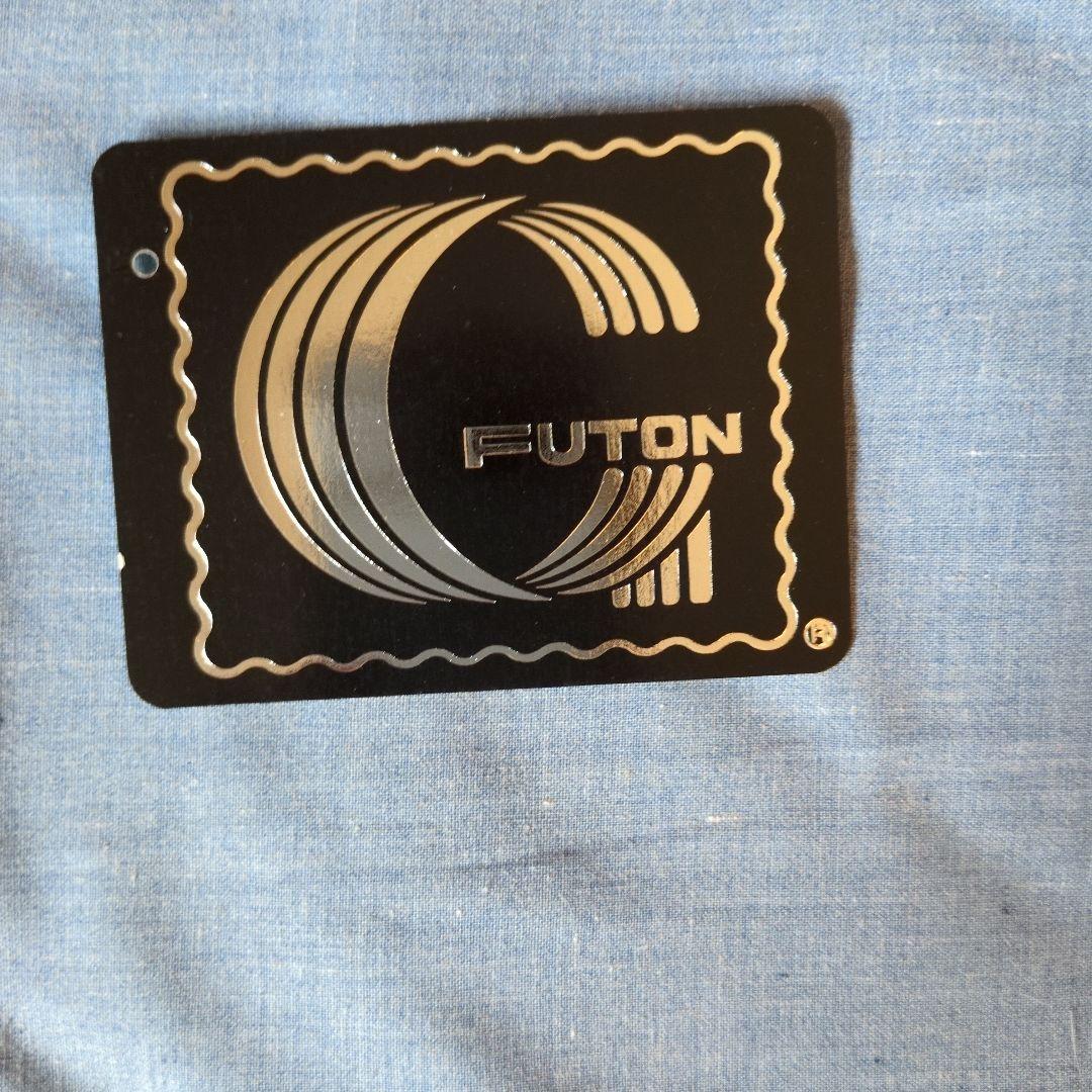 【お値下げしました】花柄水鳥羽毛掛け布団 150x210cm ブルー系