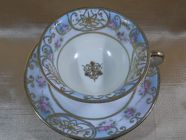 ノリタケ　マルキ　クリームホワイト　金盛　パステル