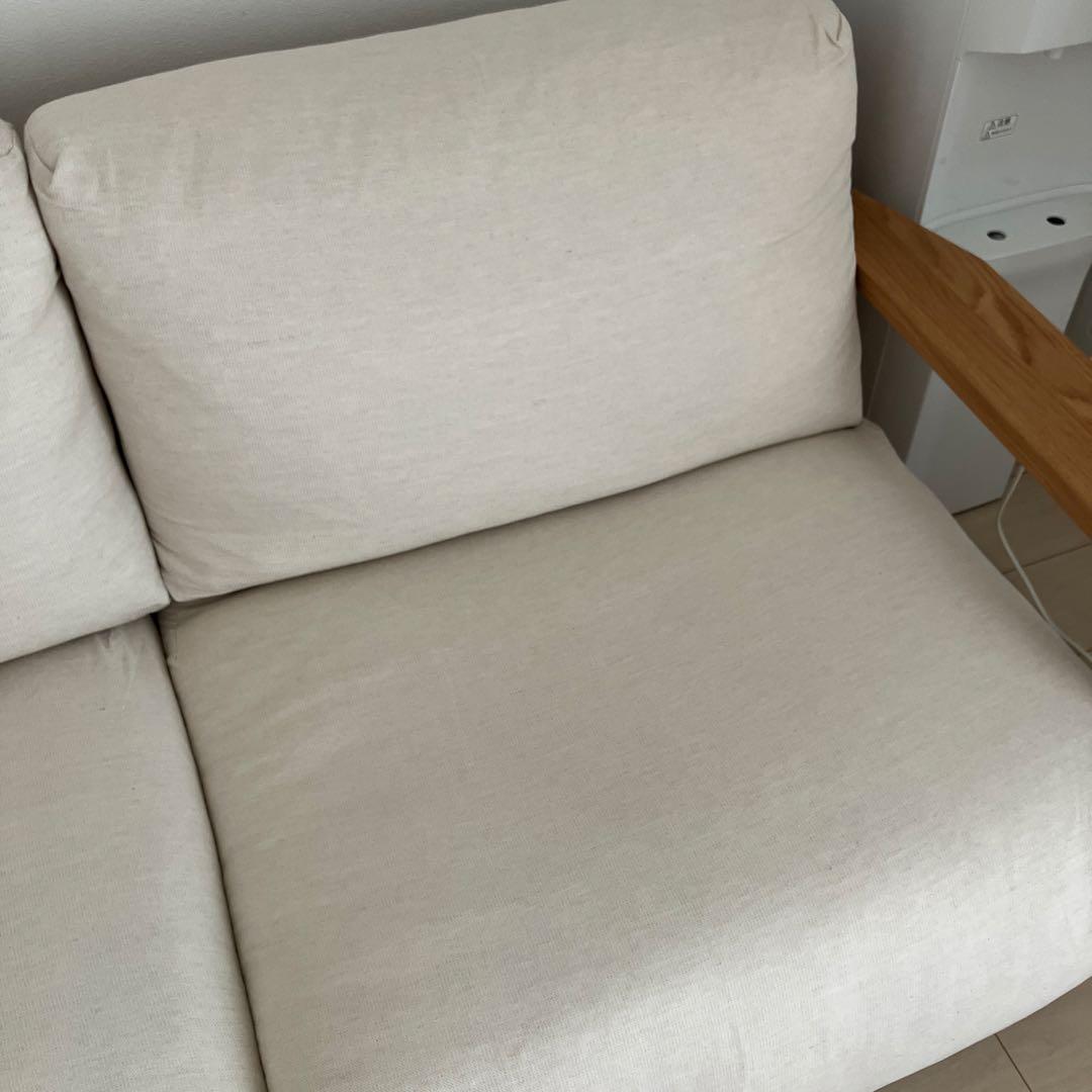 【送料込み】無印良品 ソファ 木製フレーム 2.5シーターMuji