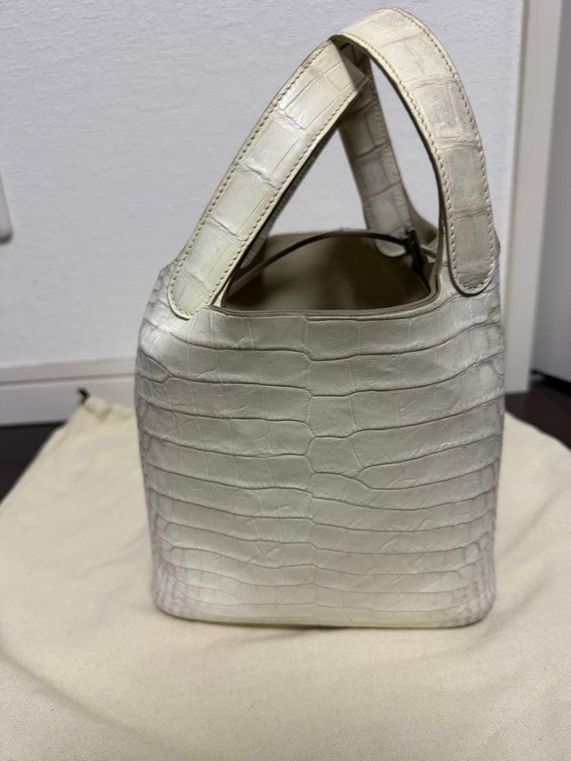 クロコダイル　ヒマラヤ本革　ハンドバッグ