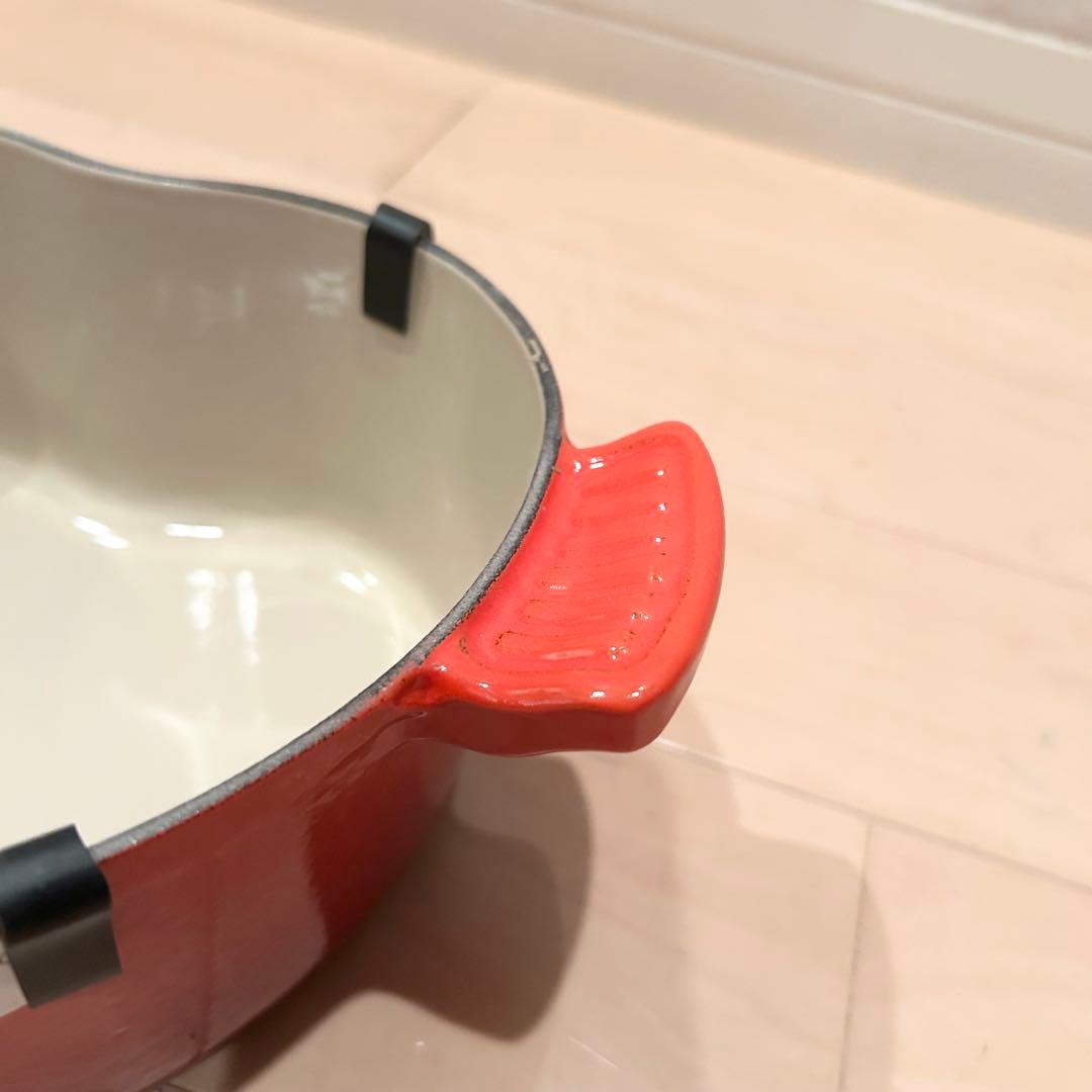 【極美品】LE CREUSET　ココット ダムール チェリーレッド　18cm