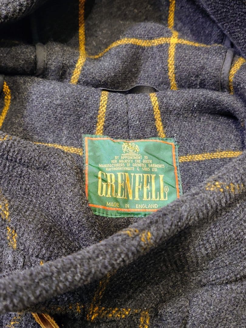グレンフェル grenfell ヘリンボーン ダッフル ダッフルコート