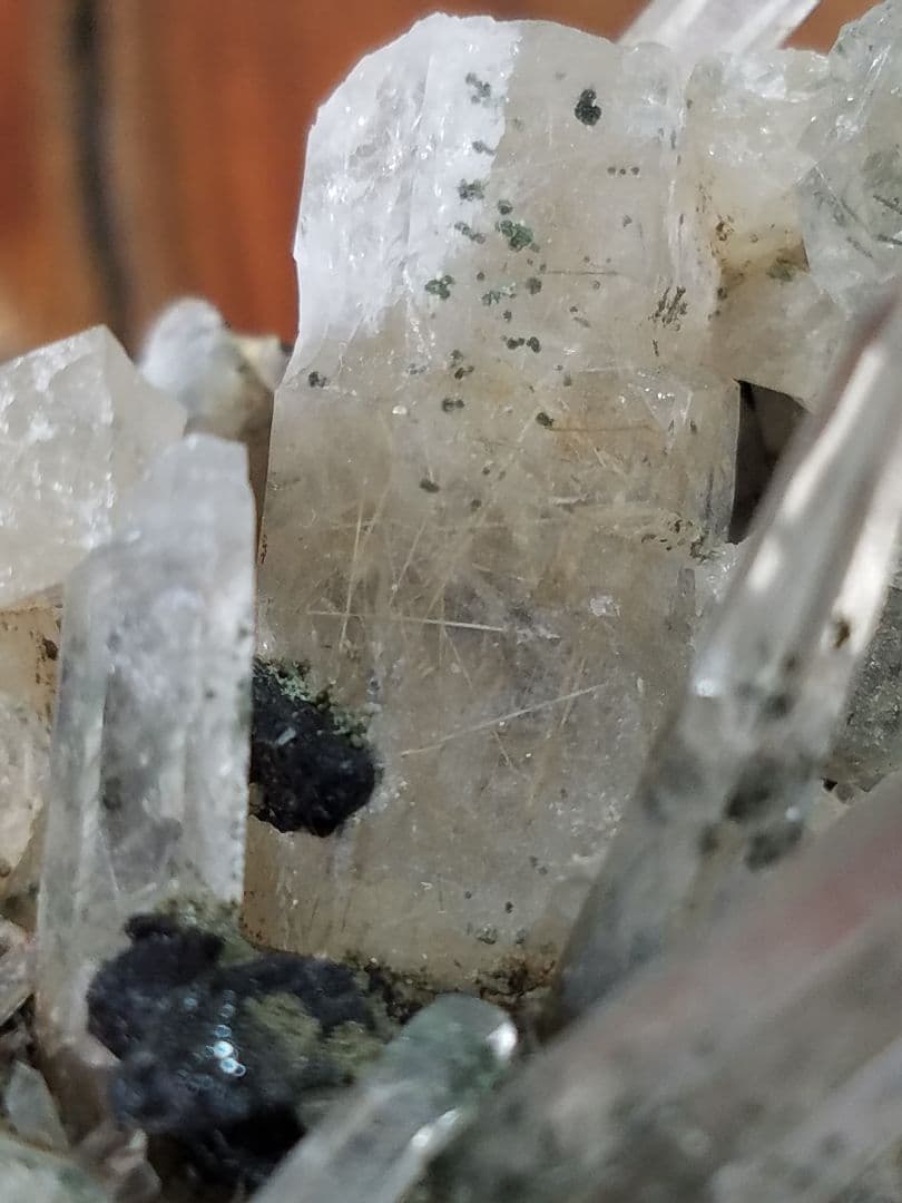 ネパール　ガネーシュヒマール産クローライト&ブラックトルマリン