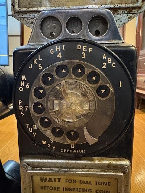 アメリカの公衆電話レトロ