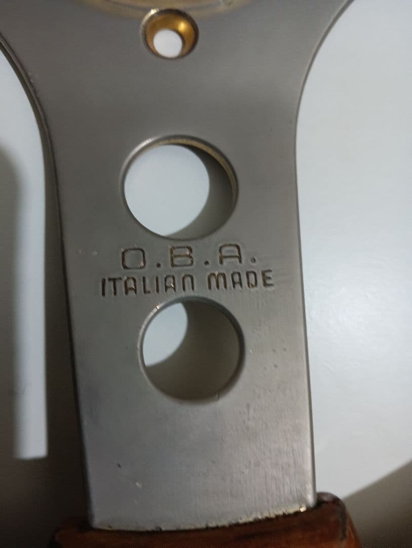 O·B·A　ウッドステアリング 3本スポーク(当時物)