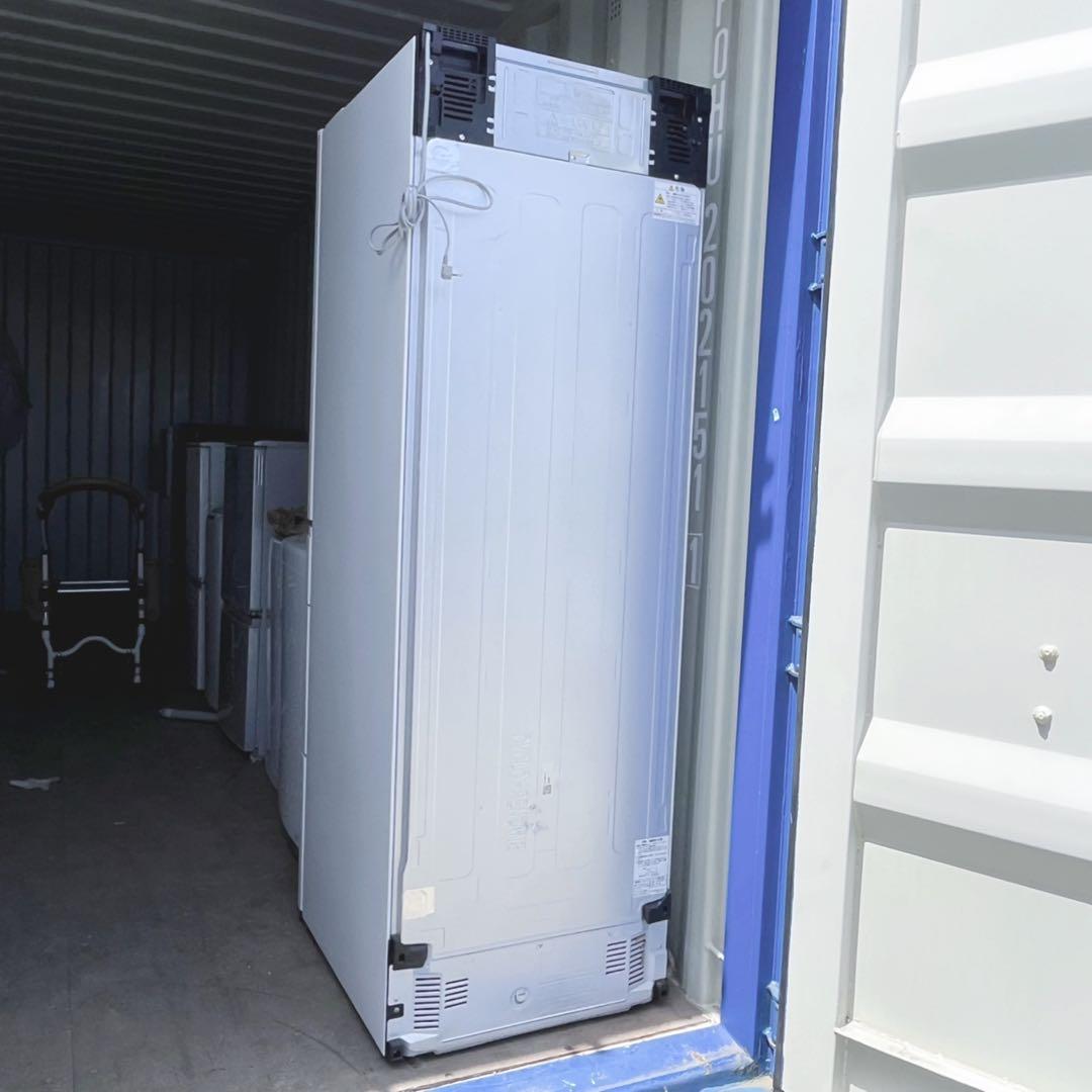 取付無料！パナソニック高性能おしゃれホワイトインテリアガラス5ドア冷蔵庫！洗濯機