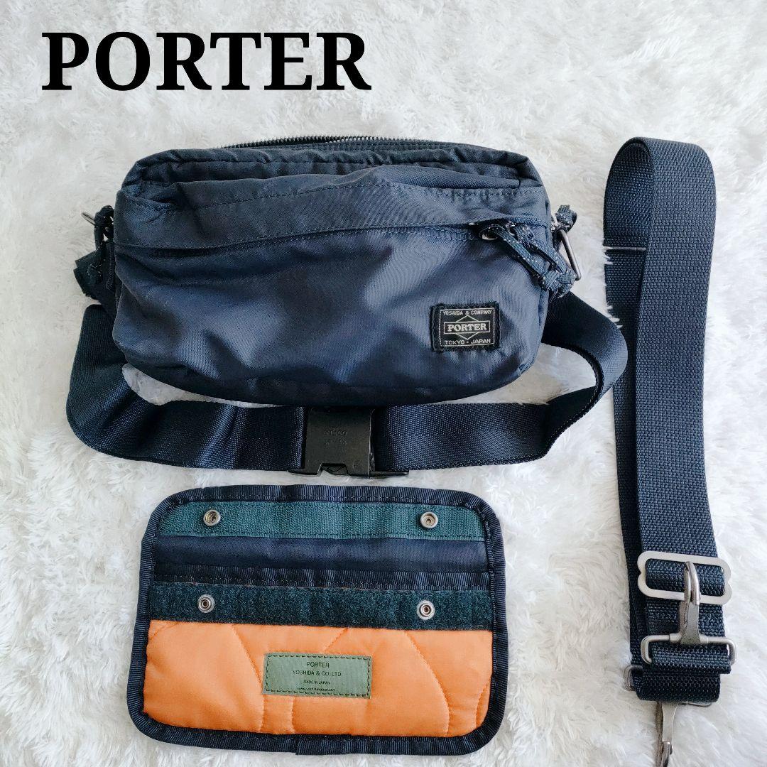 PORTER ポーター フォース 2WAY ショルダー＆ボディバック ネイビー
