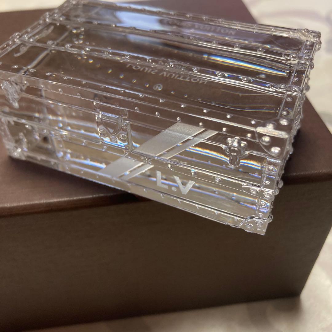 LOUIS VUITTON トランク モチーフ クリスタル ペーパーウェイト