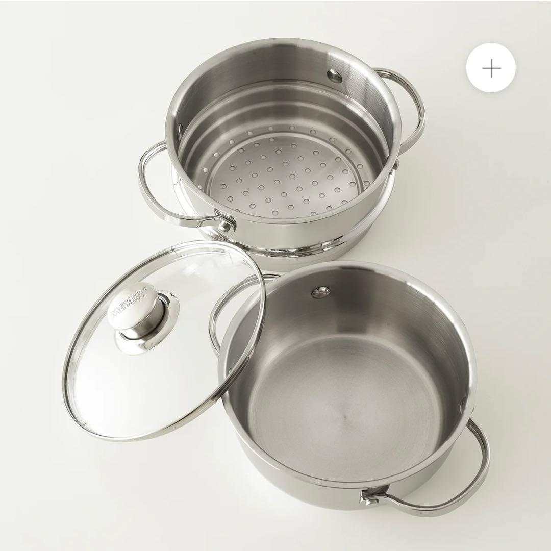 MEYER マキシム SS ステンレス スチーマーセット 18CM
