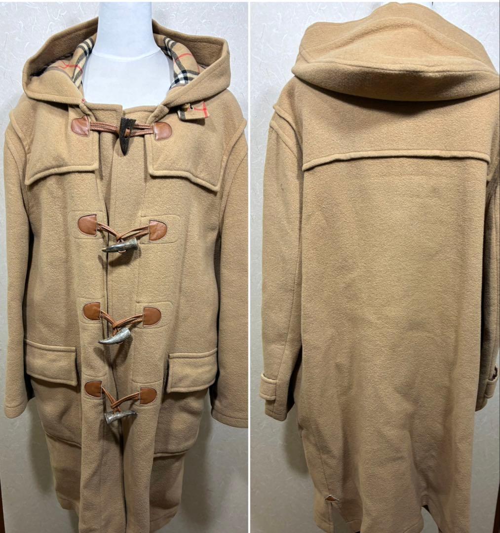 【冬コート】BURBERRYS ノバチェック カシミヤ キャメル ダッフルコート