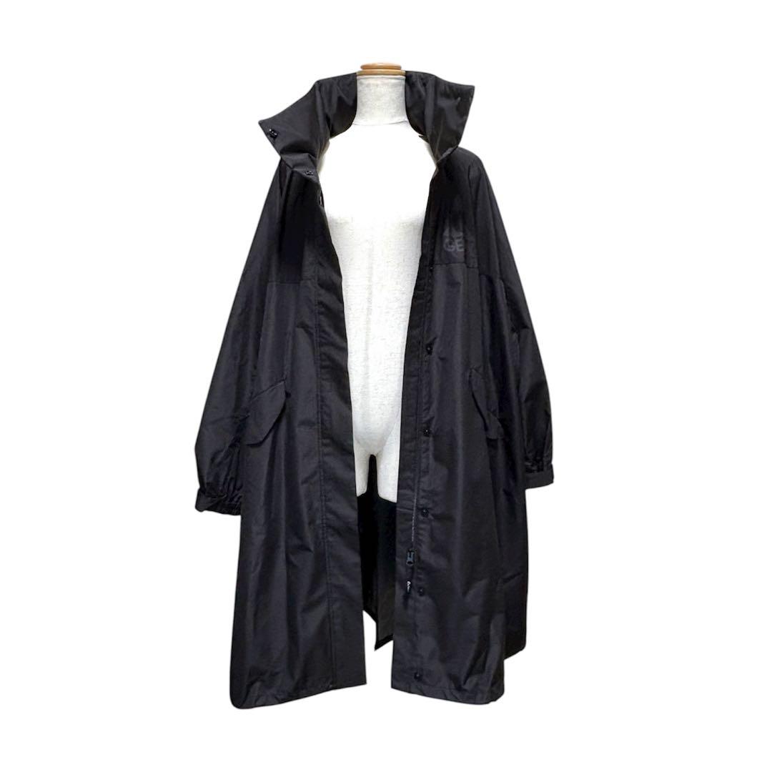 美品　GERRY × MEDE19F　別注　ミリタリーコート　ロング　黒　LL