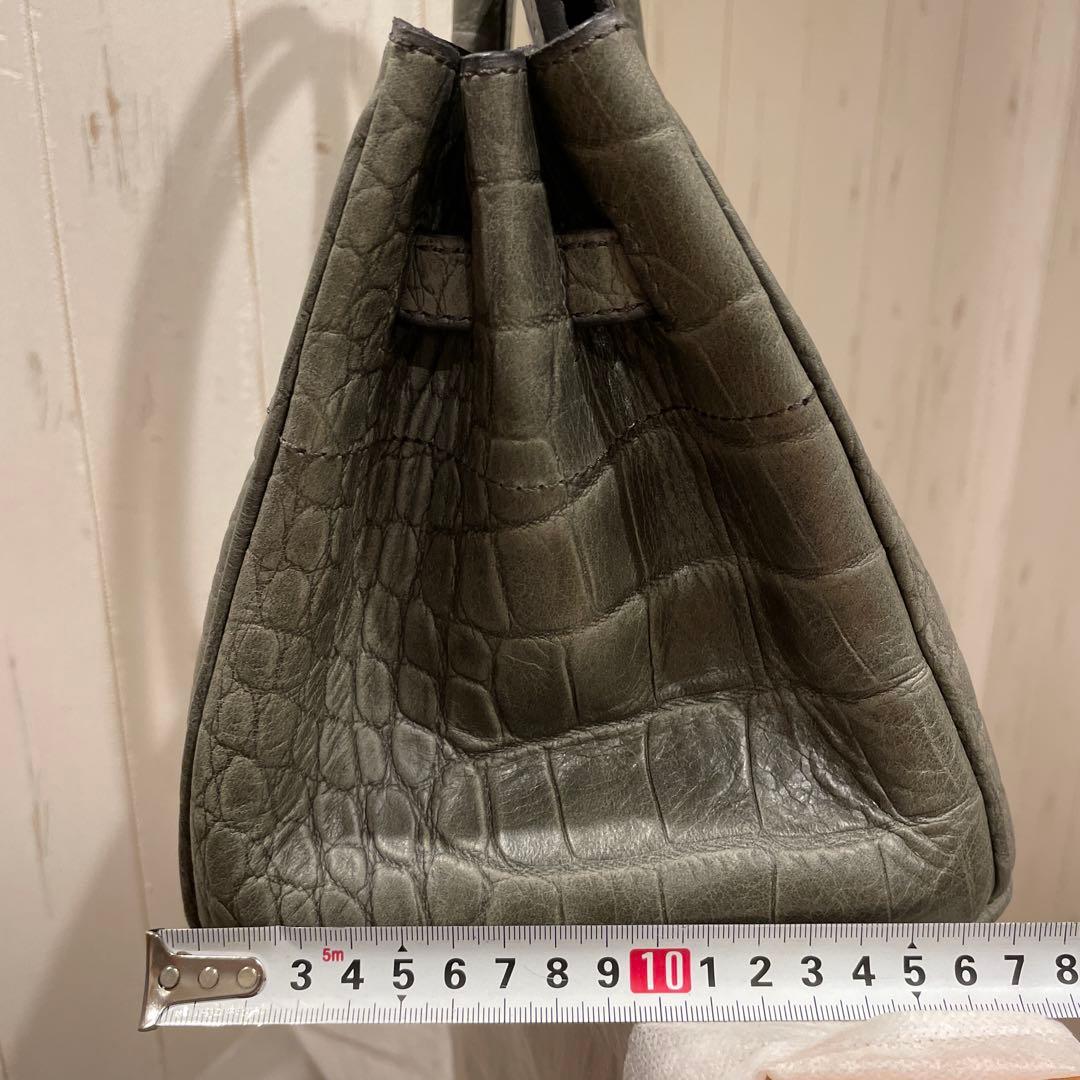 【超美品】銀座オーソドキシー　クロコ革　ショルダーバッグ