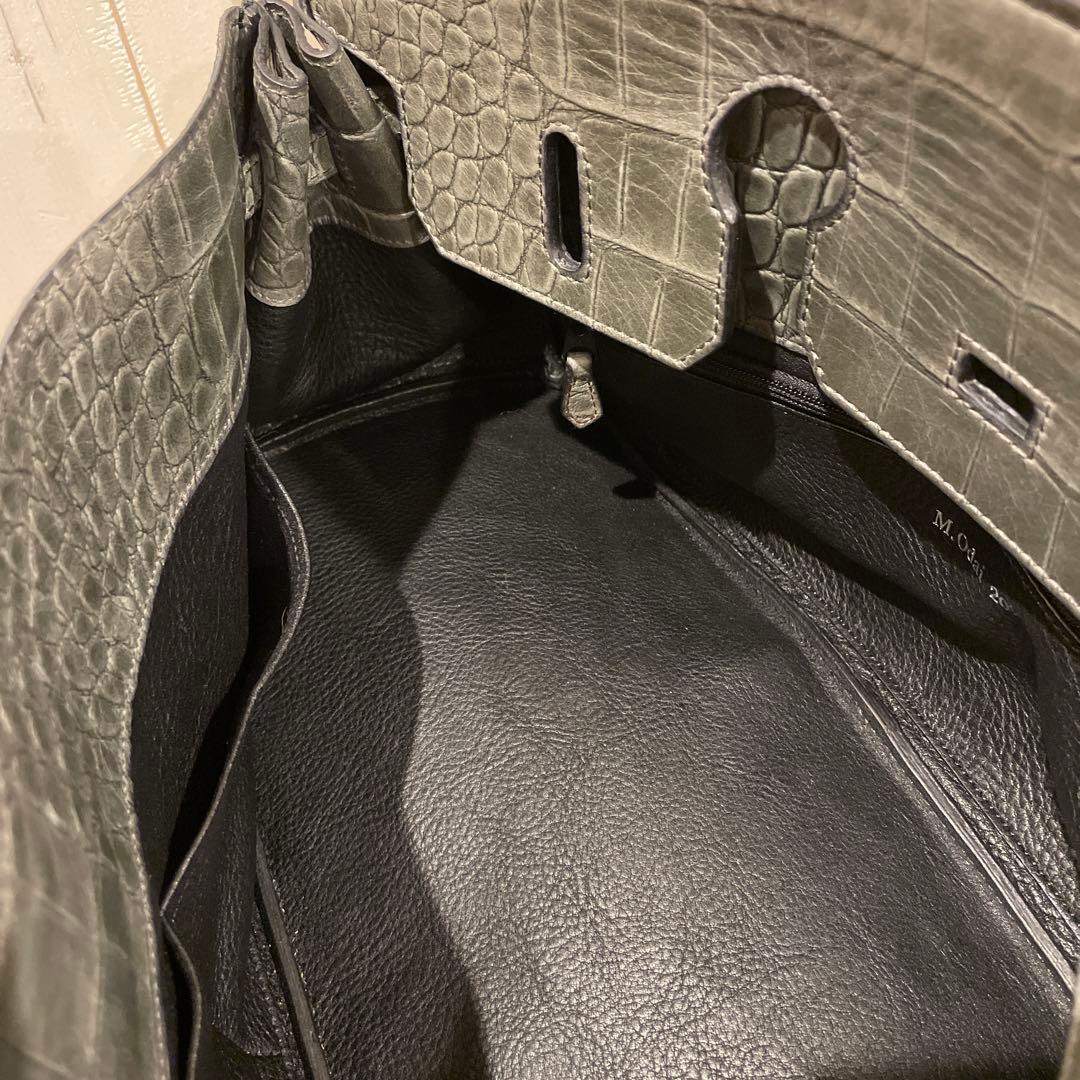 【超美品】銀座オーソドキシー　クロコ革　ショルダーバッグ