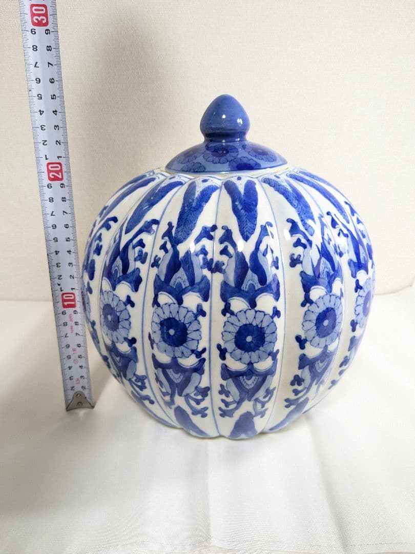 中国 染付 壺 花瓶 花器 置物 オブジェ 小物入れ