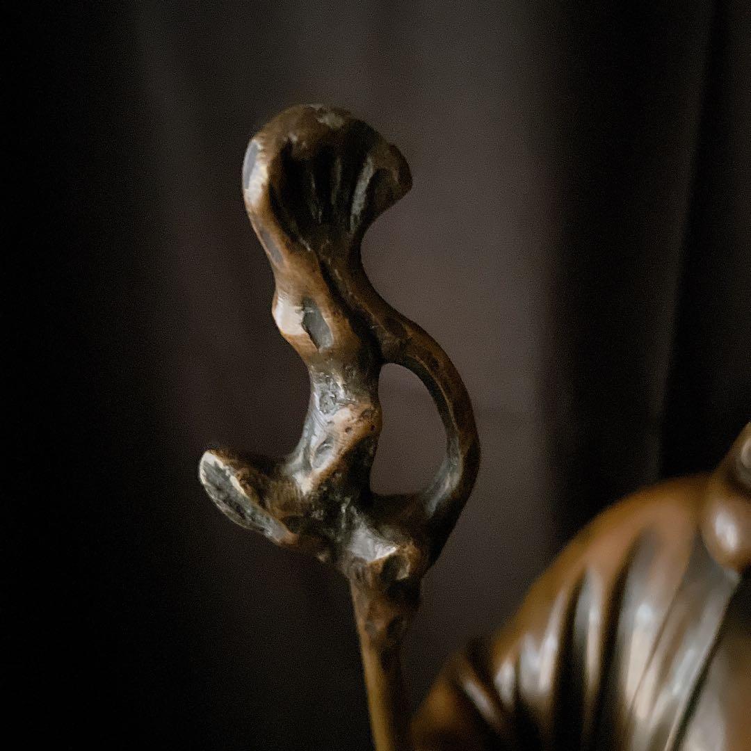 七福神 布袋様　春宗作 銅唐子布袋立像 銅布袋尊像　置物　ブロンズ14kg