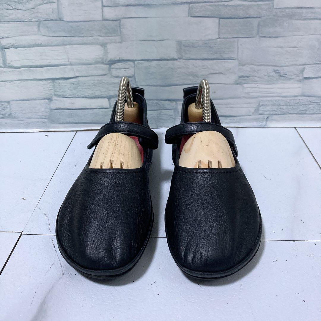 CAMPER ライトニナ ストラップシューズ 本革 軽量 黒 23.5 37