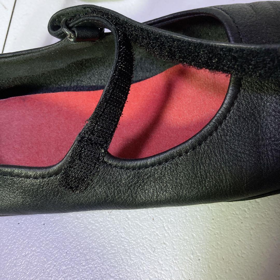 CAMPER ライトニナ ストラップシューズ 本革 軽量 黒 23.5 37