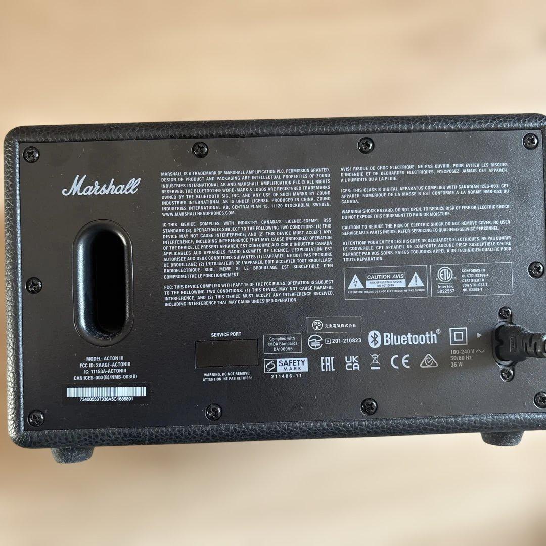 Marshall ACTON III ワイヤレススピーカー