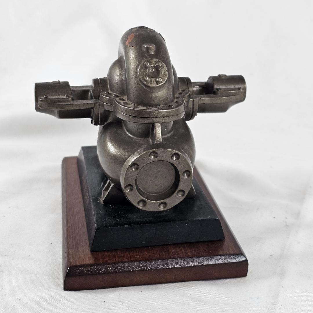 希少 1958年 神野製作所 ジンノポンプ 記念模型 文鎮 昭和レトロ オブジェ