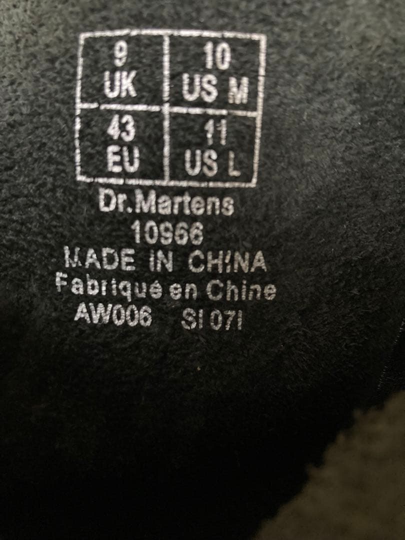 Dr.Martens ドクターマーチン 10966 キャップトゥブーツ UK9