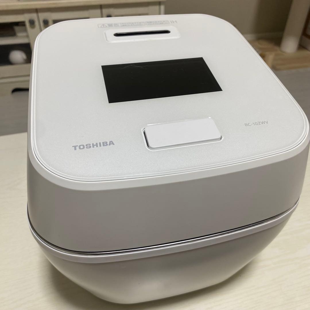 TOSHIBA RC-10ZWV 炊飯器 ホワイト 5.5合炊