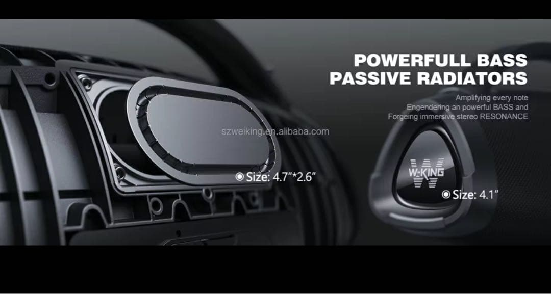 W-KING X20 Bluetoothスピーカー 大迫力200W 防水、防塵