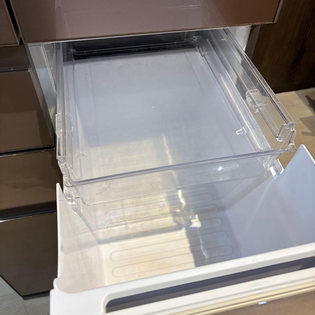 冷蔵庫 大容量 設置無料 6ドア シルバー