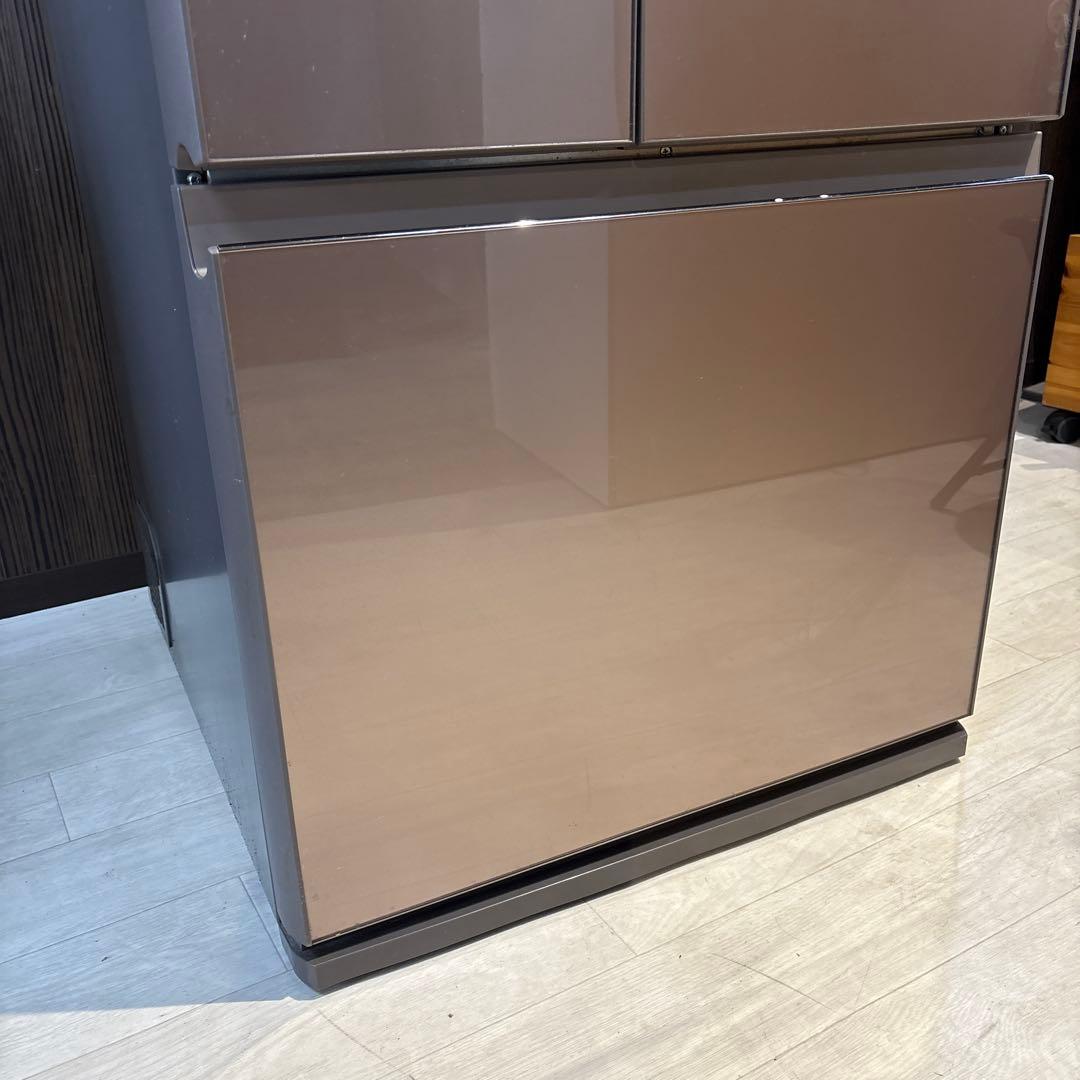 冷蔵庫 大容量 設置無料 6ドア シルバー