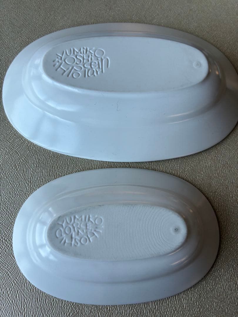 イイホシユミコオーバル　レクタングル皿４枚セット