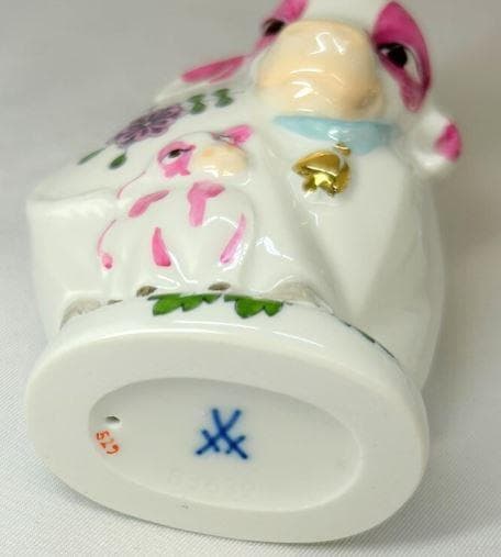 g*e様 マイセン Meissen フィギュリン 干支シリーズ 丑 ウシ 雄 雌