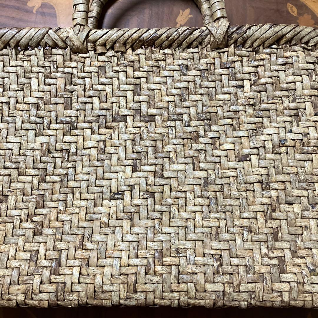 かごバッグ 山葡萄 胡桃