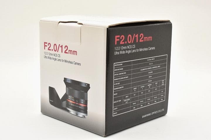 15266E ★新品★ SAMYANG MF 12mm F2.0 NCS CS