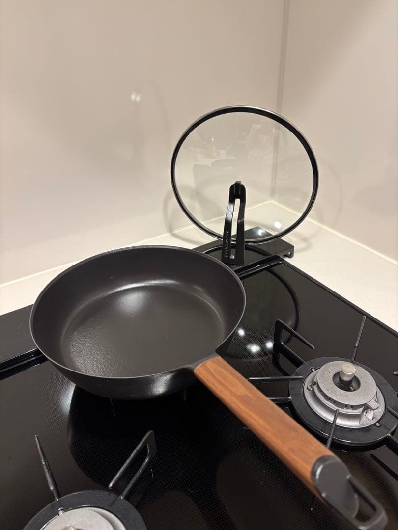 VECUULAR ブラック フライパン ガラス蓋付き