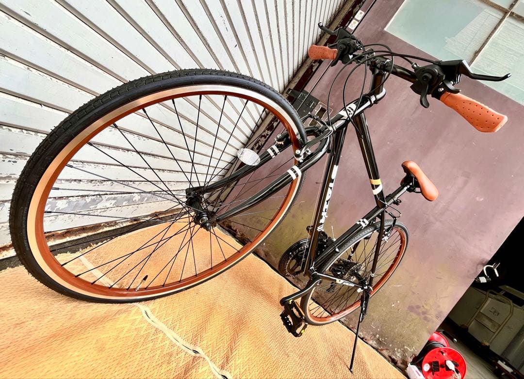 ①【静岡市引き取り限定】 シマノ製14段変速クロスバイク　zjk-zb01