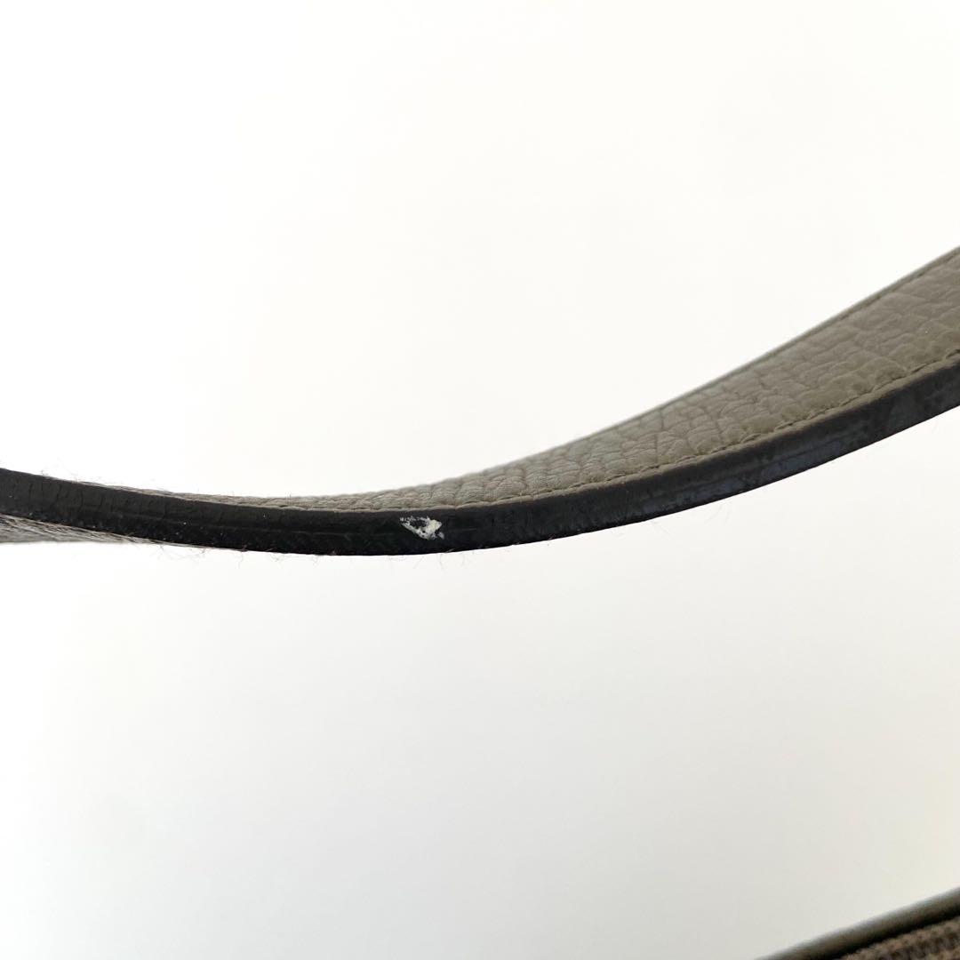 希少　LOEWE　ヴィンテージ　レザー　ワンショルダーホーボー　カーキグリーン