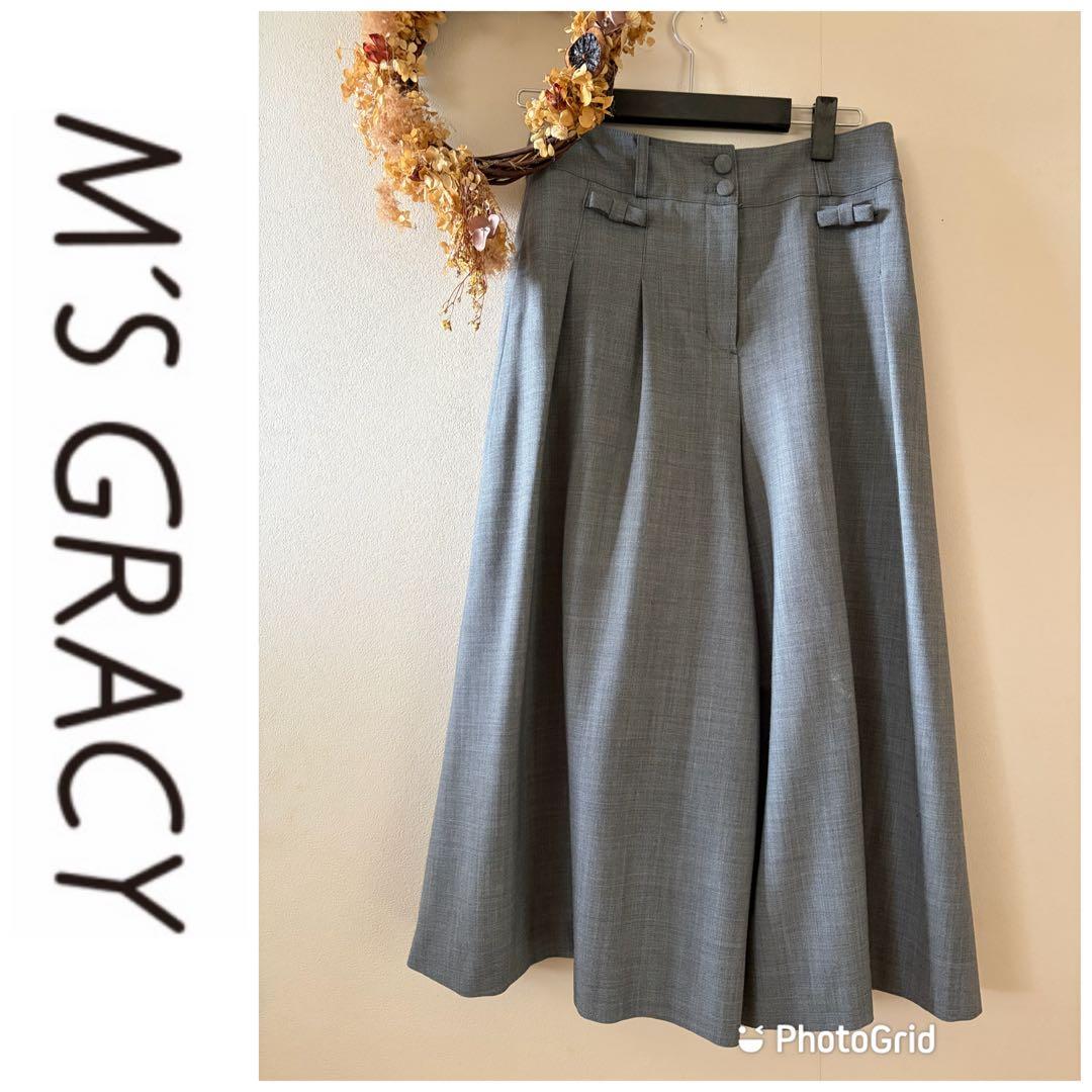 M'S GRACY ブラック ガウチョ、グレーワイドパンツ2点おまとめ