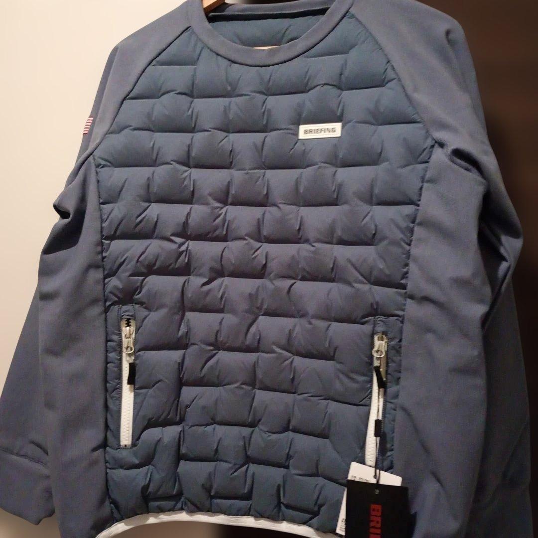 ブリーフィングレディース WS HYBRID DOWN CREW NECK M