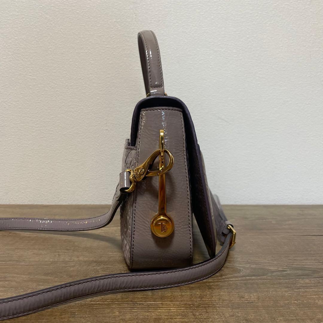 ■ TOD'S（トッズ） 良品 / レザー/ハンドバッグ/ グレー系