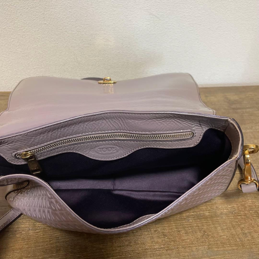 ■ TOD'S（トッズ） 良品 / レザー/ハンドバッグ/ グレー系