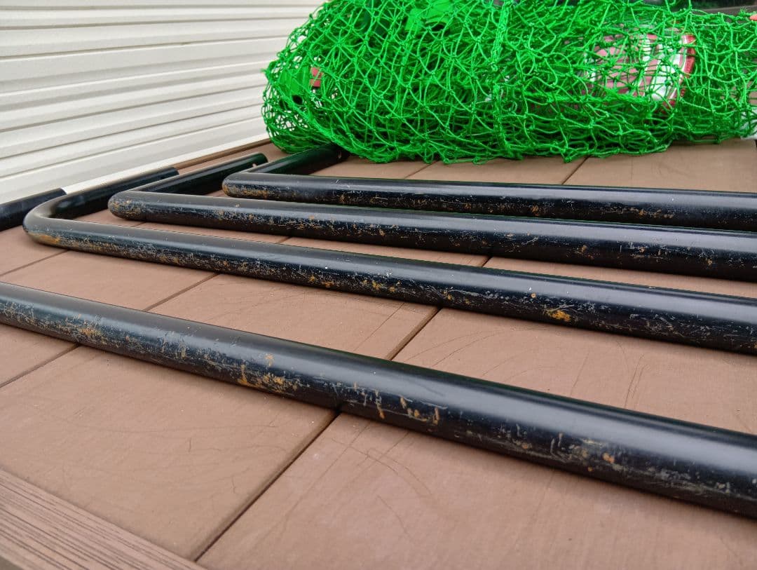 美品　200×200　硬式　大型バッティングネット 緑色 ターゲット付き　野球