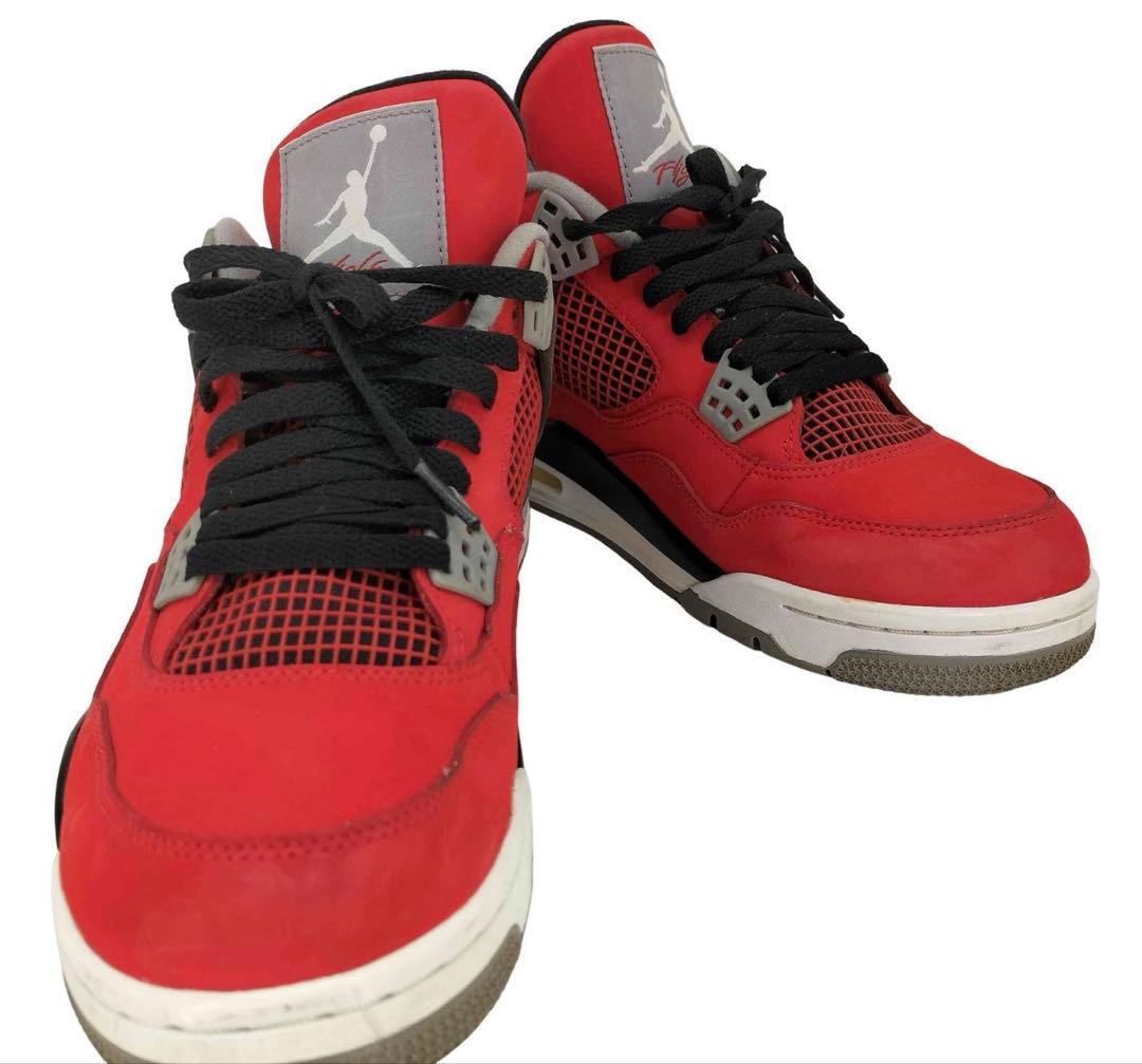 Air Jordan 4 赤/黒/灰 スニーカー