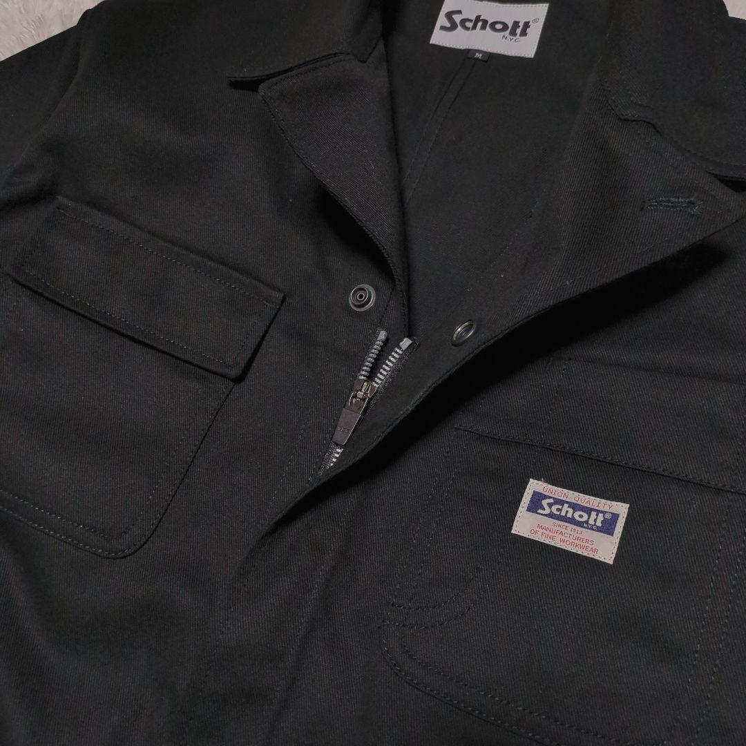 ほぼ未使用！SCHOTT ツナギ ジャンプスーツ オールインワン M 黒