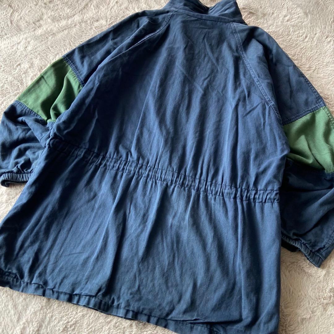 レア90s★カンタベリーオブニュージーランド ラグビー 刺繍 ジャンパー 紺緑M